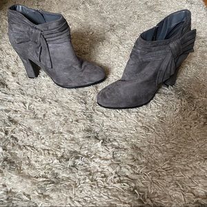 NWOT IMPO Onstage Slate Grey Faux Suede Boots
